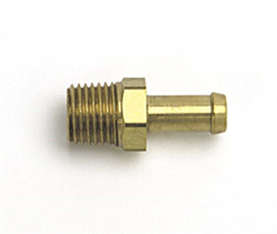 697020 Edelbrock/Russell 1/4" NPT x 8mm Single Barb Manifold Fitting
