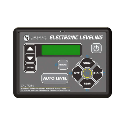 Lippert 5th Wheel and Travel Trailer Ground Control RV Leveling System Replacement Touchpad with Auto-Leveling Button - 421484