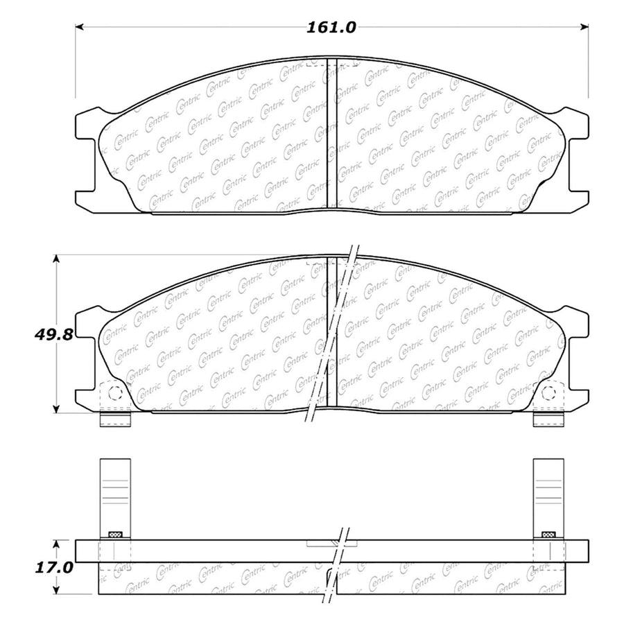 Centric PosiQuiet 106.03330 Extended Wear - NIS 0LRW9