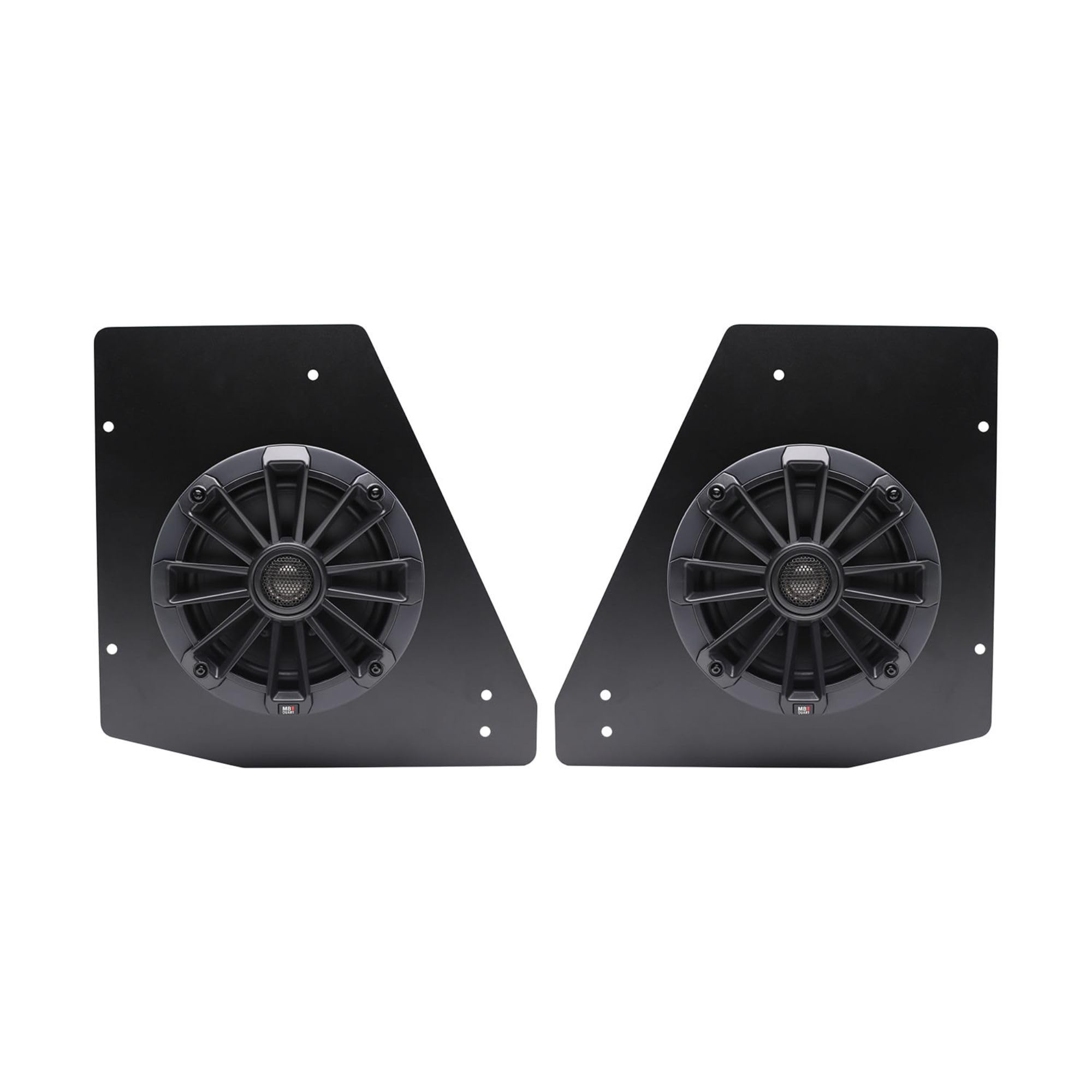 MB Quart Tuned Can-Am Defender Rear Speaker Kit 6.5-Inch Coaxial 2-Way Speakers with 0.75" Titanium Tweeters and Mounting Brackets, Black