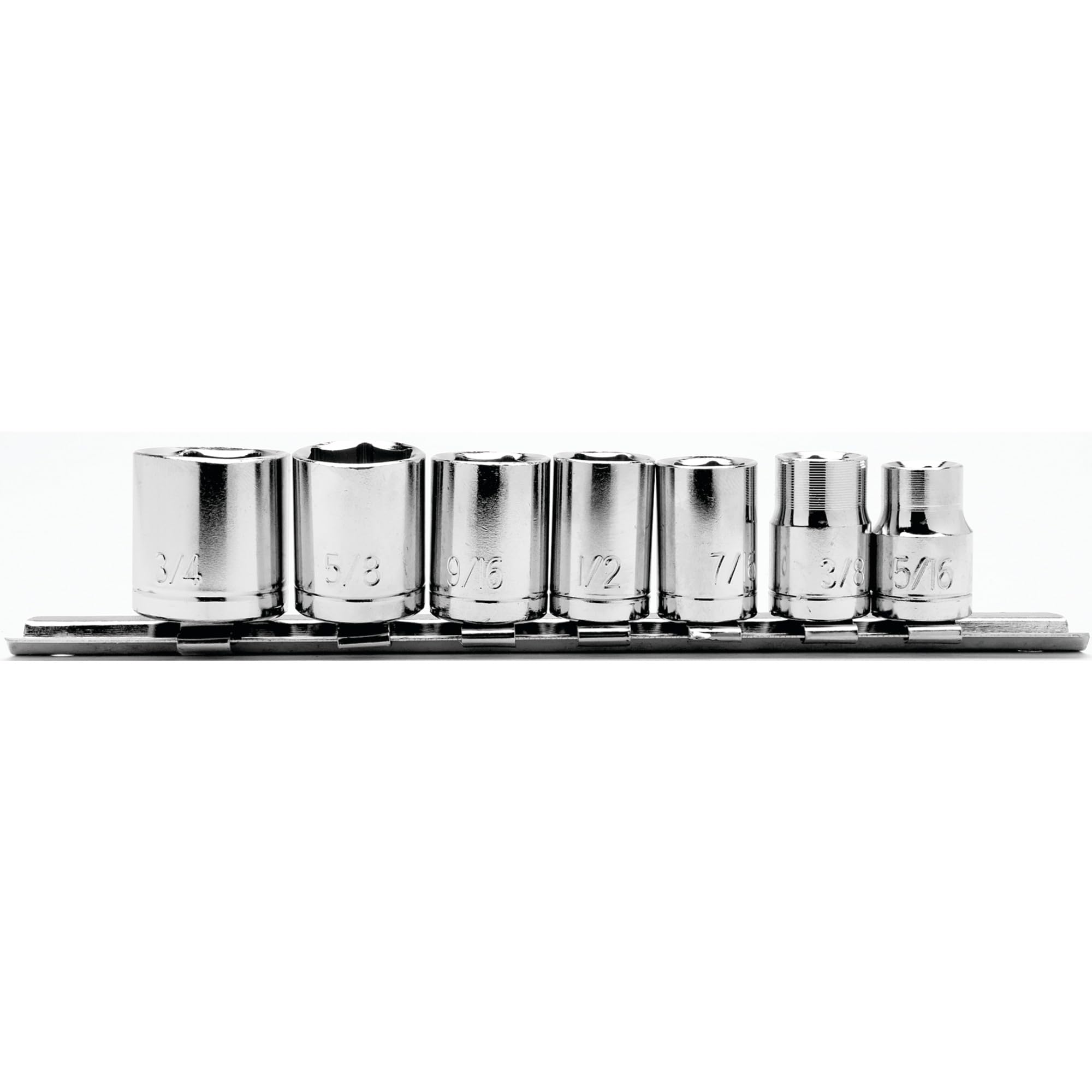 Sizes Performance Tool 1412 9-17mm Sockets Storage Rail Socket Organizer - Keep Your Tools Organized and Accessible