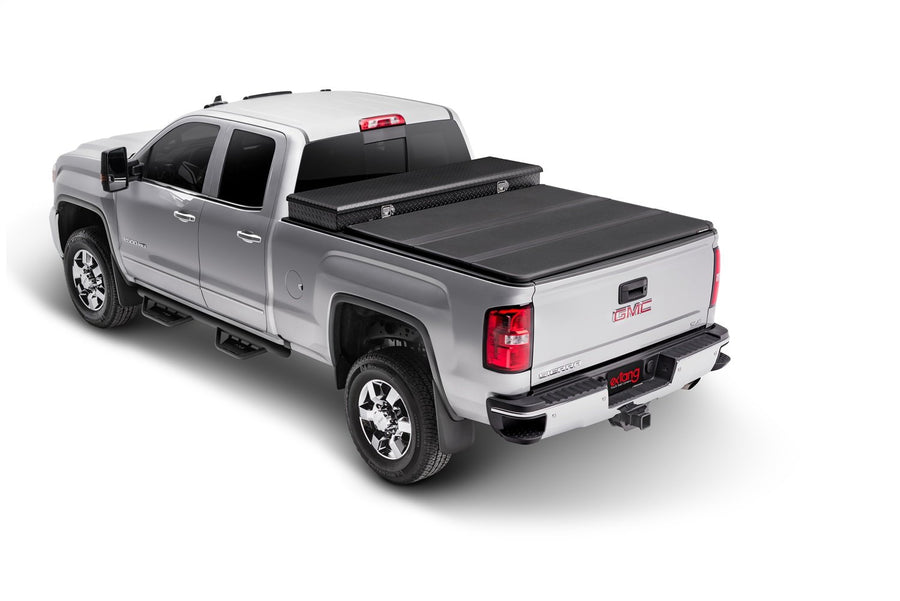 Extang RealTruck Solid Fold 2.0 Toolbox Hard Folding Truck Bed Tonneau Cover | 84658 | Fits 2020-2026 Chevy/GMC Silverado/Sierra 2500/3500HD (New Body Style) 8' 2" Bed (98.2")