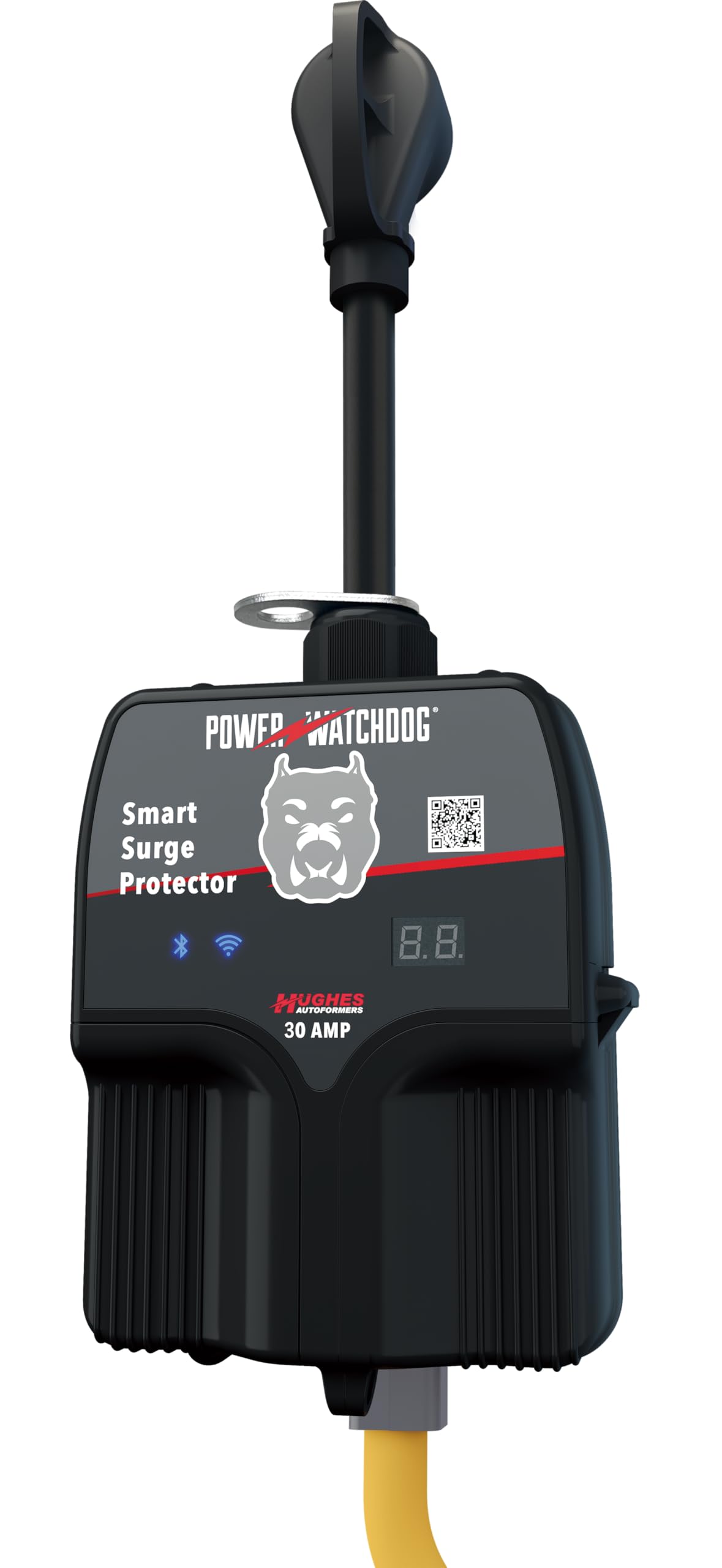 Smart RV Power Watchdog PWD30W Portable Surge Protector 30 Amp - Patented WiFi and Bluetooth Connectivity - Monitor Voltage/Amperage/Wattage- IP65 Water-Resistant