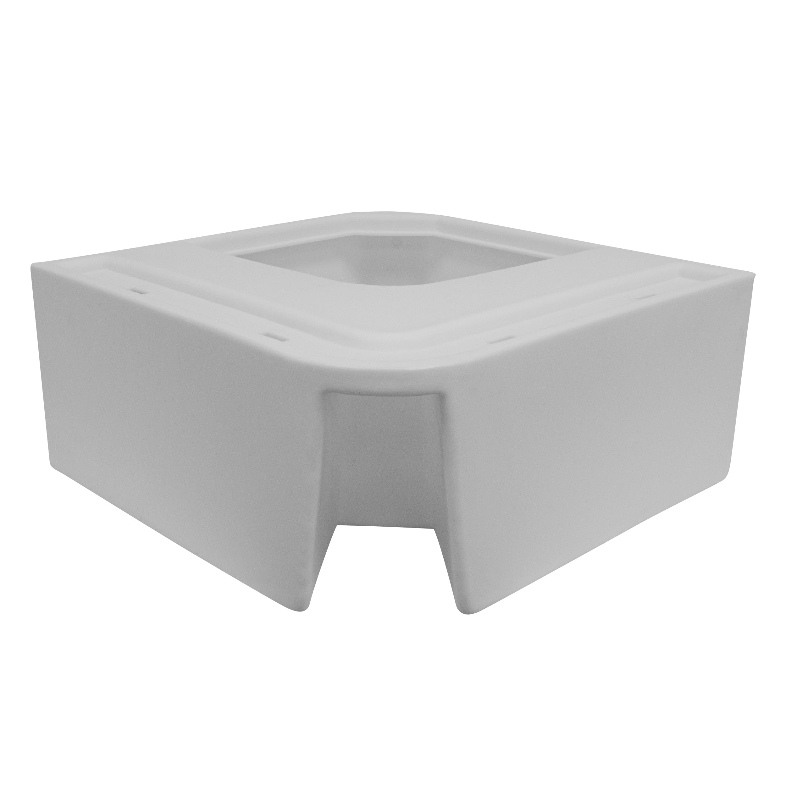 8WD133-1B-204 Wise DLX Series Pontoon Corner Section - Base Only - White