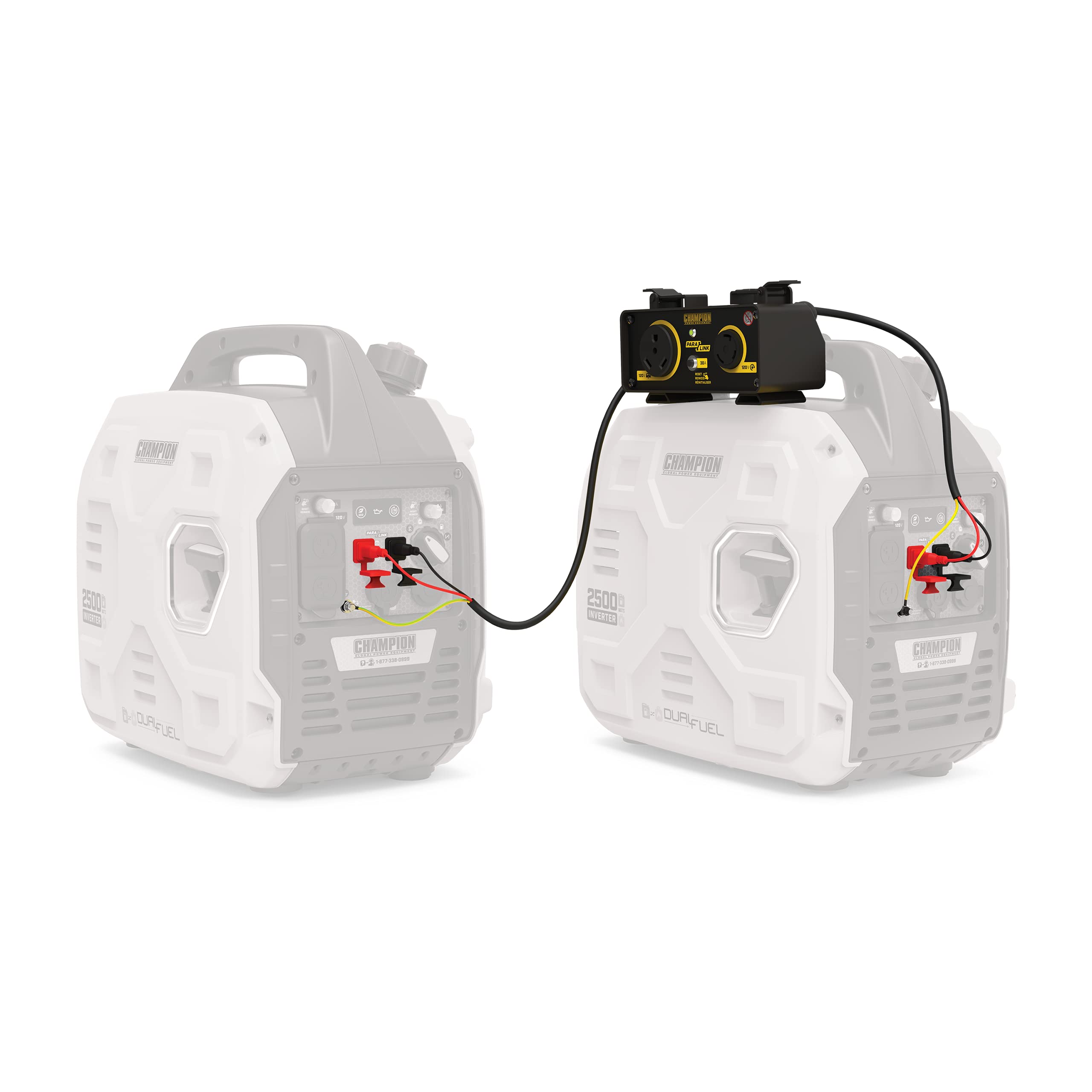 30-Amp Champion Power Equipment ParaLINK 100740 Kit for Linking Two 2000 to 3000 Watt Inverter Generators, RV Ready