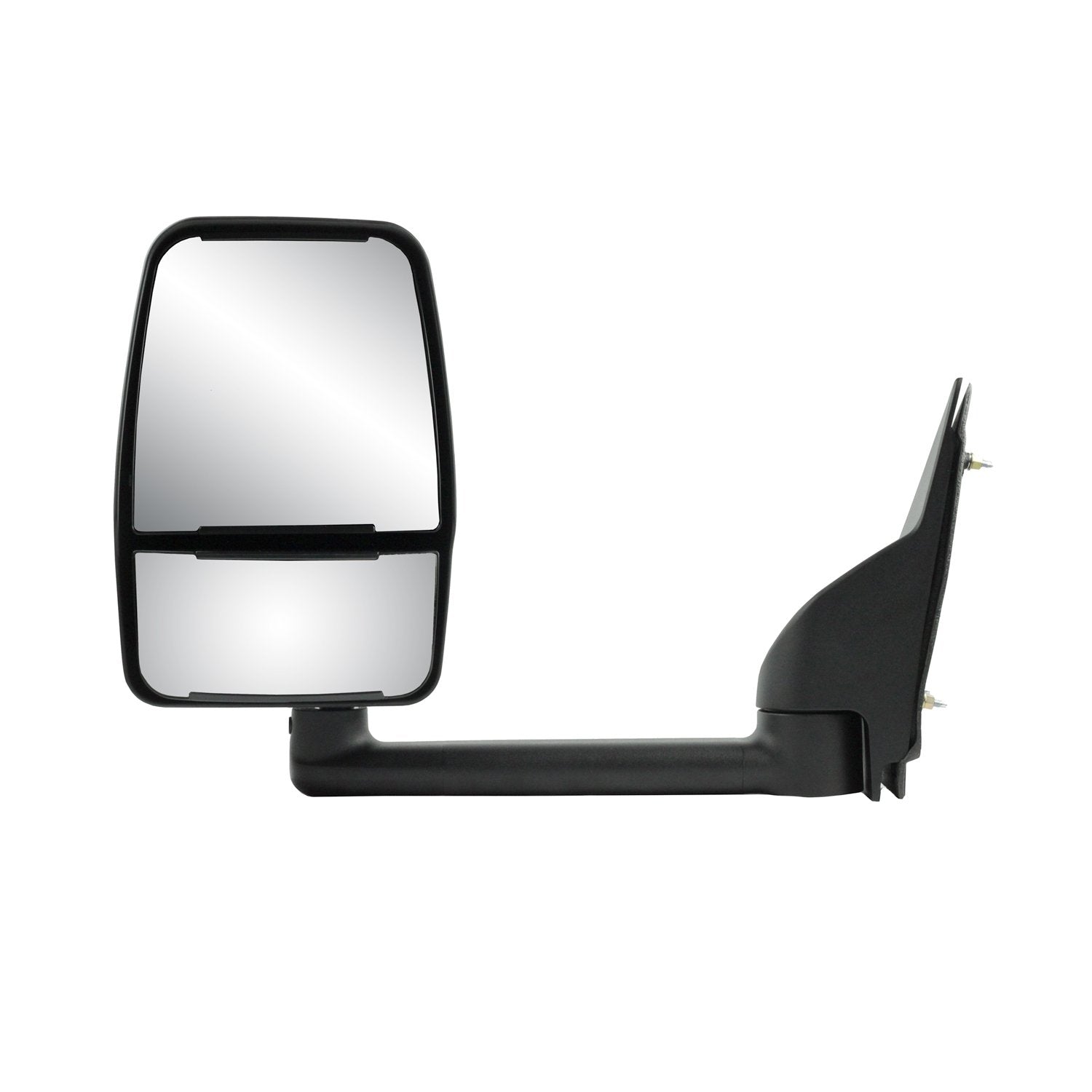 K Source Extendable Driver Side Towing Mirror For 2003 – 2023 Express Van & Savana. Textured Black, PTM Housing, Manual, Dual Lens, Foldaway