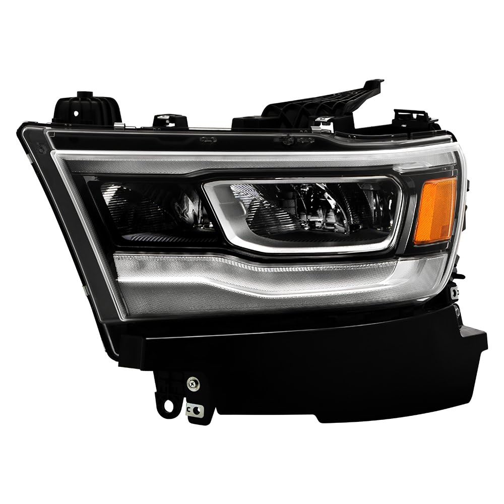 Dodge Ram 1500 19-22 Spyder (POE) Full LED w/DRL Chrome Bezel Headlight - OE Left