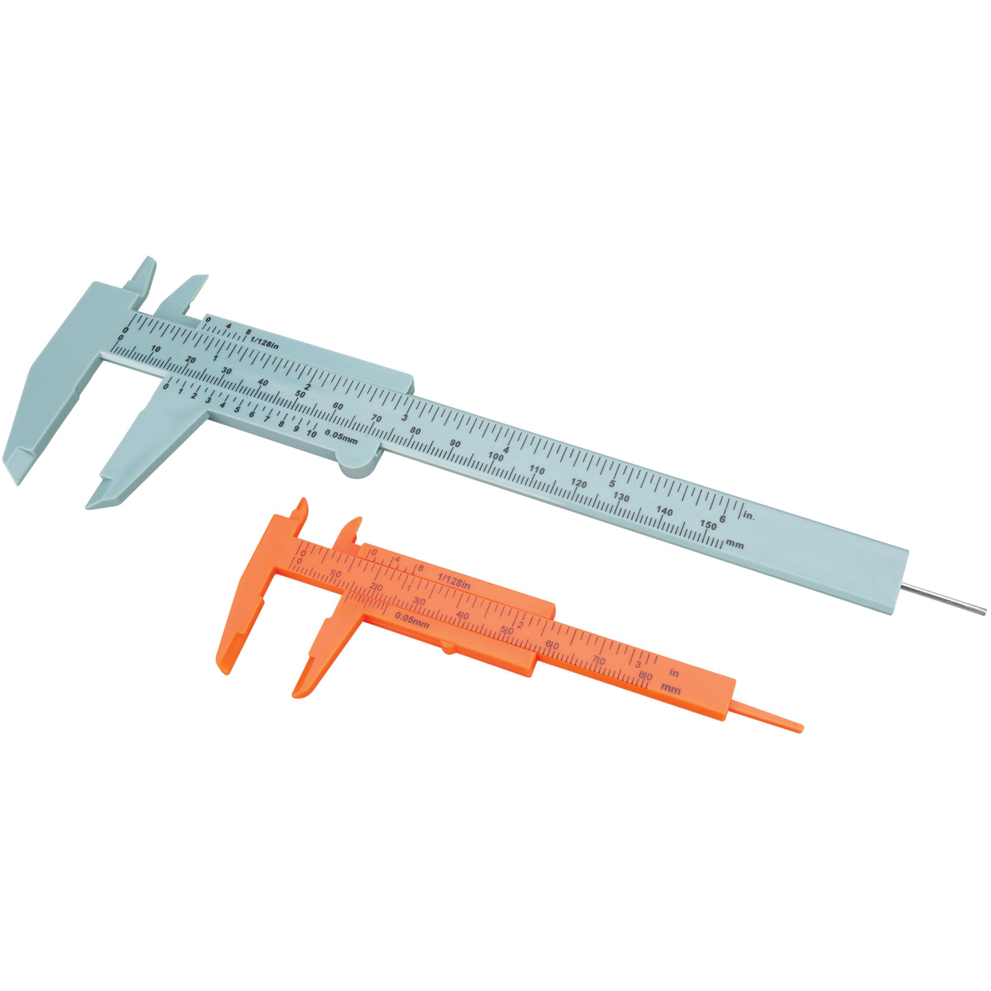 Plastic Caliper Set Performance Tool 1155, 4-Inch and 6-Inch Durable Injection Molded