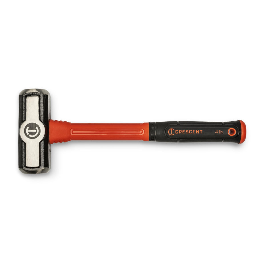 Crescent Engineer Hammer Fiberglass - Shock-Reducing Hammer with Ergonomic Grip & Forged Steel Head - Premium Hand Tool - 4 lb - CHFENG64