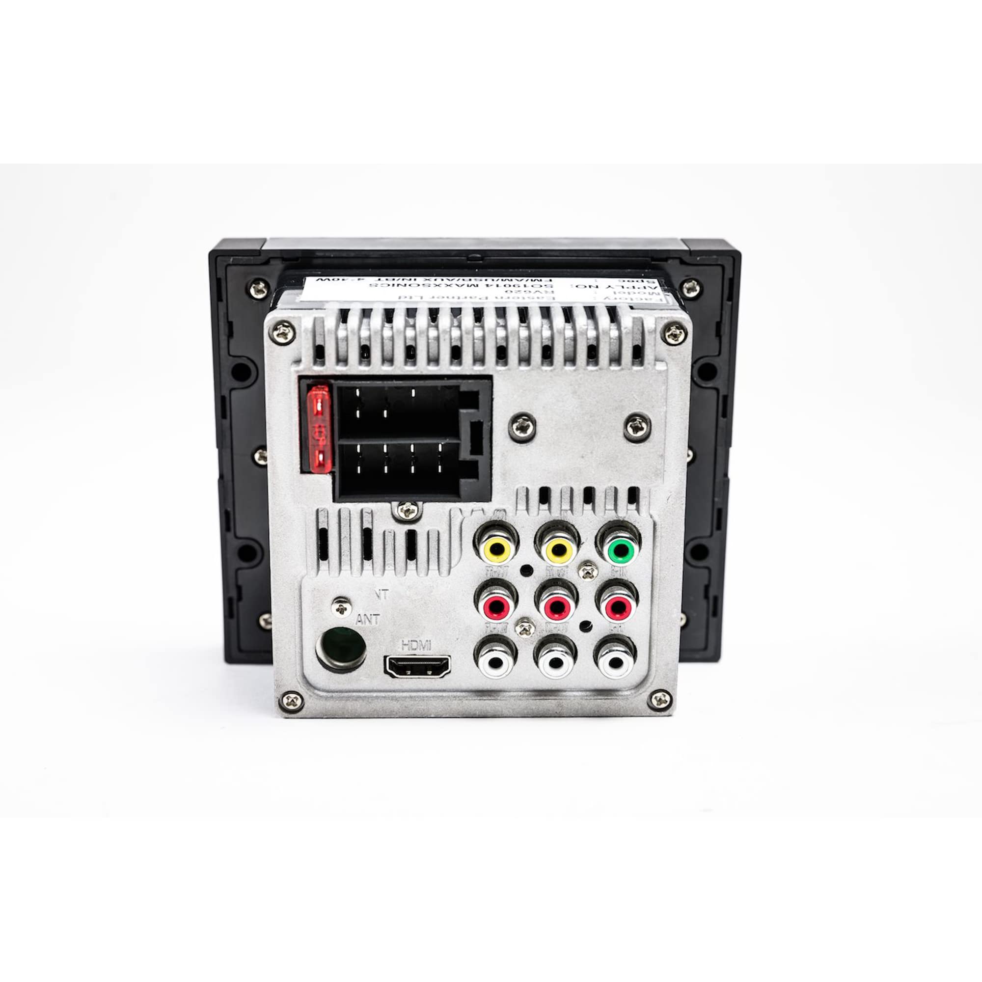MB Quart RV in Dash Compact Mechless Source Unit with AM/FM, Bluetooth, RCA, USB, and HDMI for Audio and Visual Media Connection