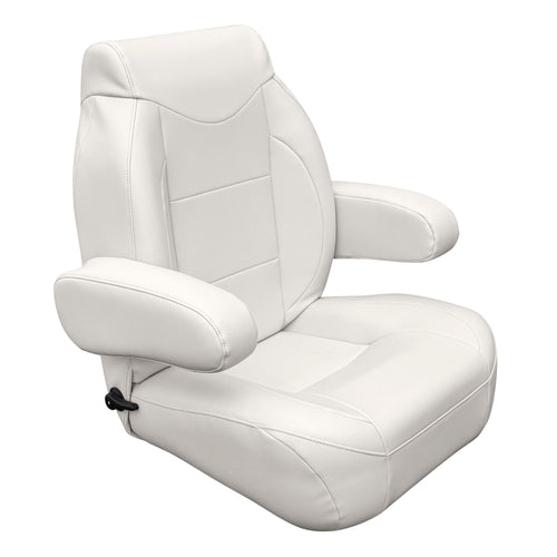 Premier Series Wise 3126-804 High Back Pontoon Reclining Helm with Flip Up Arm Rests, Stone