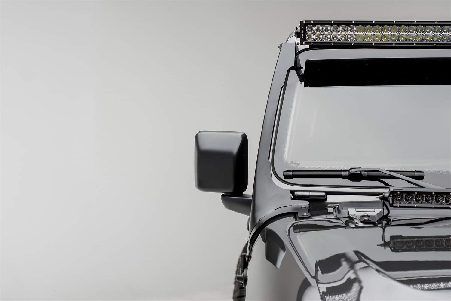 Jeep JL, Gladiator T-REX Front Roof LED Kit with (1) 50 Inch LED Straight Double Row Light Bar - PN #Z374831-KIT