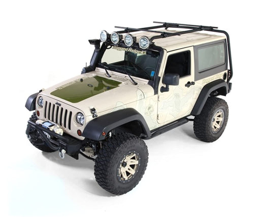 Sherpa Roof Rack Rugged Ridge; 07-18 Jeep Wrangler JK, 2 Door