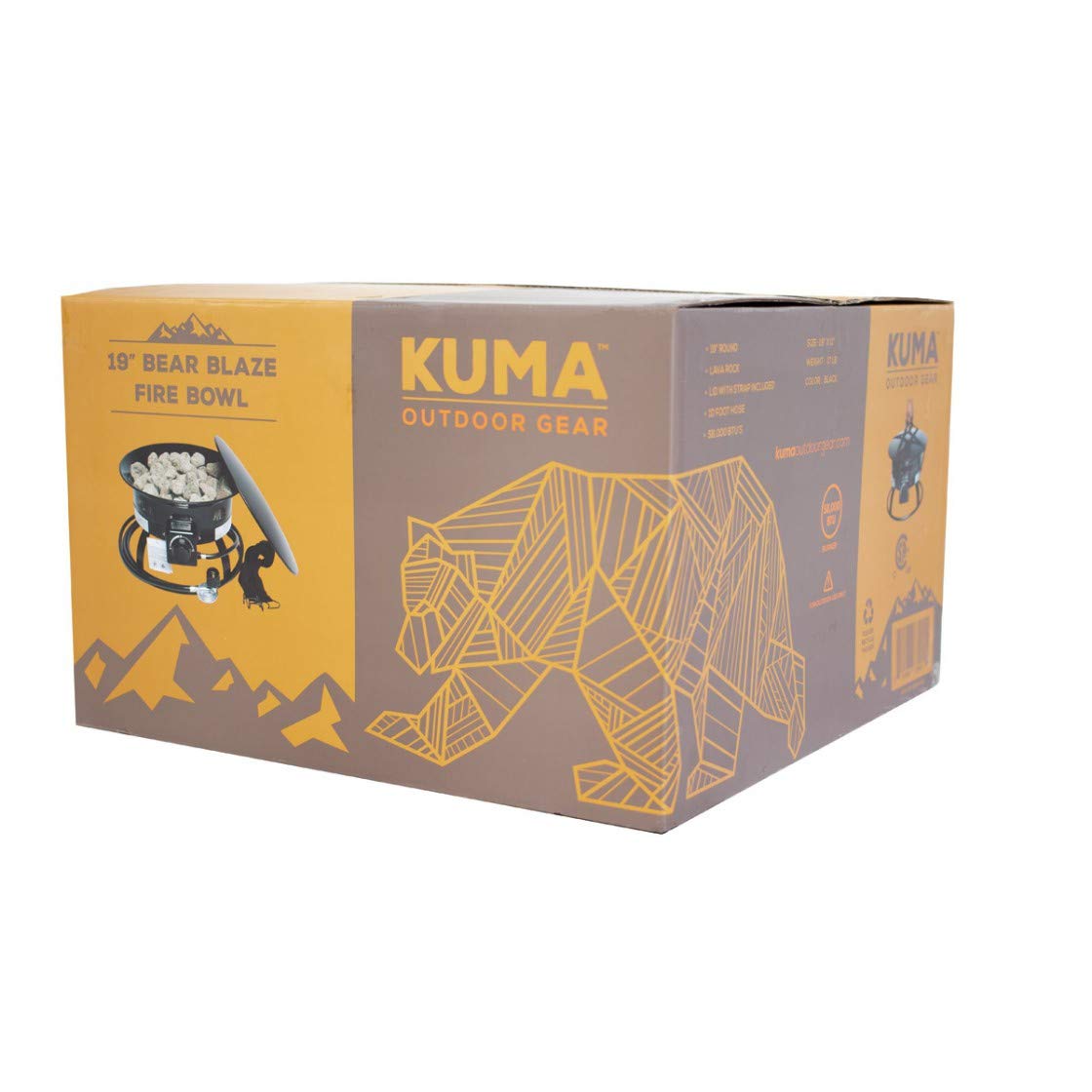 Bear Blaze Kuma Outdoor Gear Fire Bowl - 19"