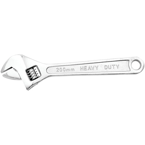 8-Inch Performance Tool Adjustable Wrench with Heat Treated Alloy Steel and Plated Corrosion Resistance
