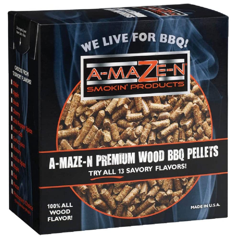 100% Premium Wood BBQ Smoker Pellets, Hickory, A-MAZE-N AMNP2-STD-0006, 2 Pounds