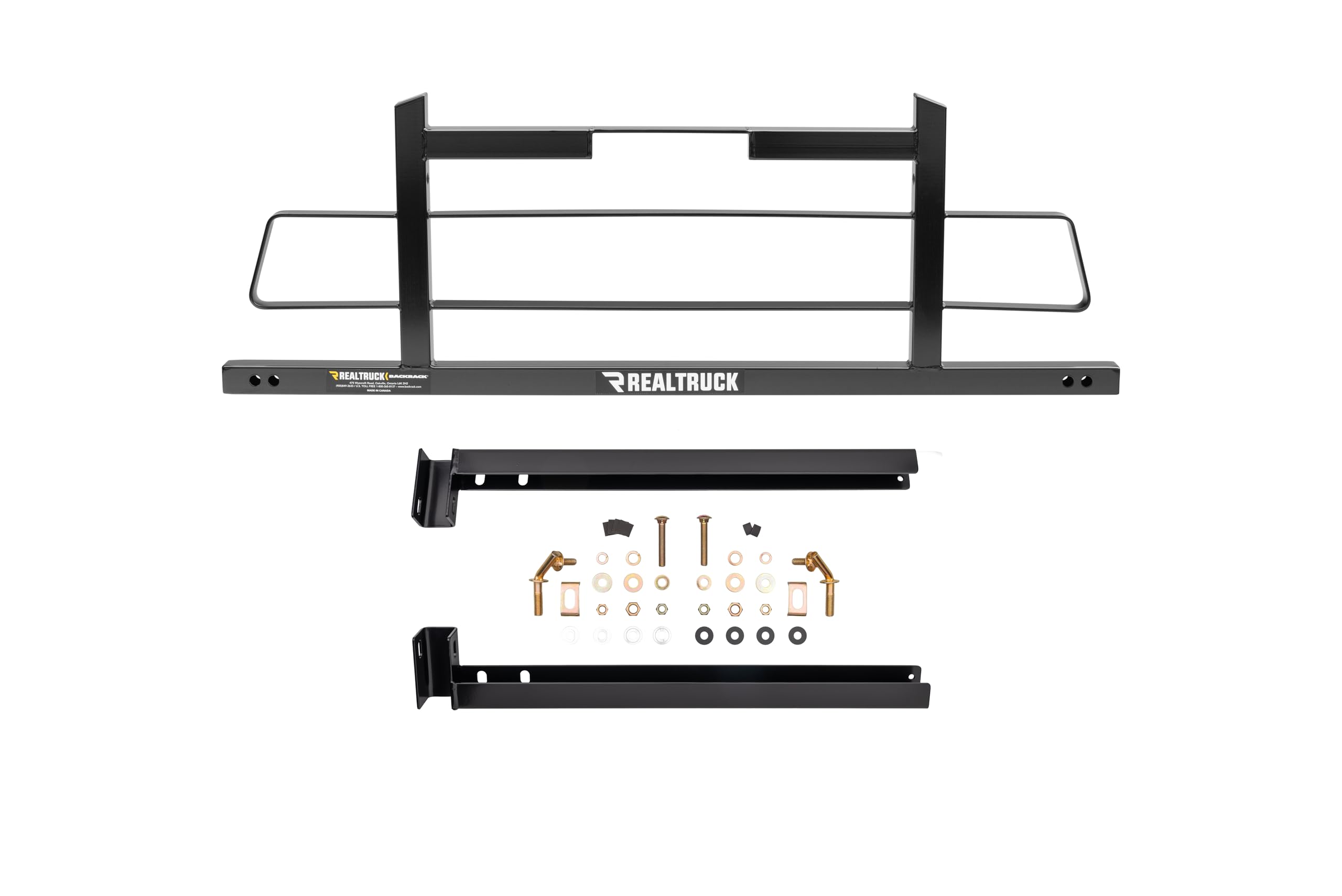 BACKRACK RealTruck Hardware Kit for use w/ 31" Toolbox, Black, No Drill | 30221TB31 | Fits 2017-2023 Ford F-250/F-350