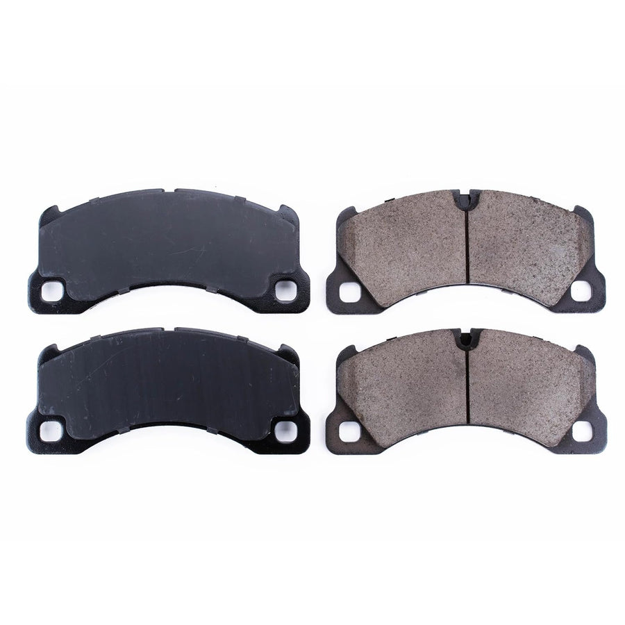 Power Stop Brake Kit Front For Porsche Cayenne 2008 |Cayenne 2011-12 |Macan 2017-20 |Panamera 2014-16 |Volkswagen Touareg 2011-15 - Ceramic Brake Pads With Installation Hardware, 17-1349
