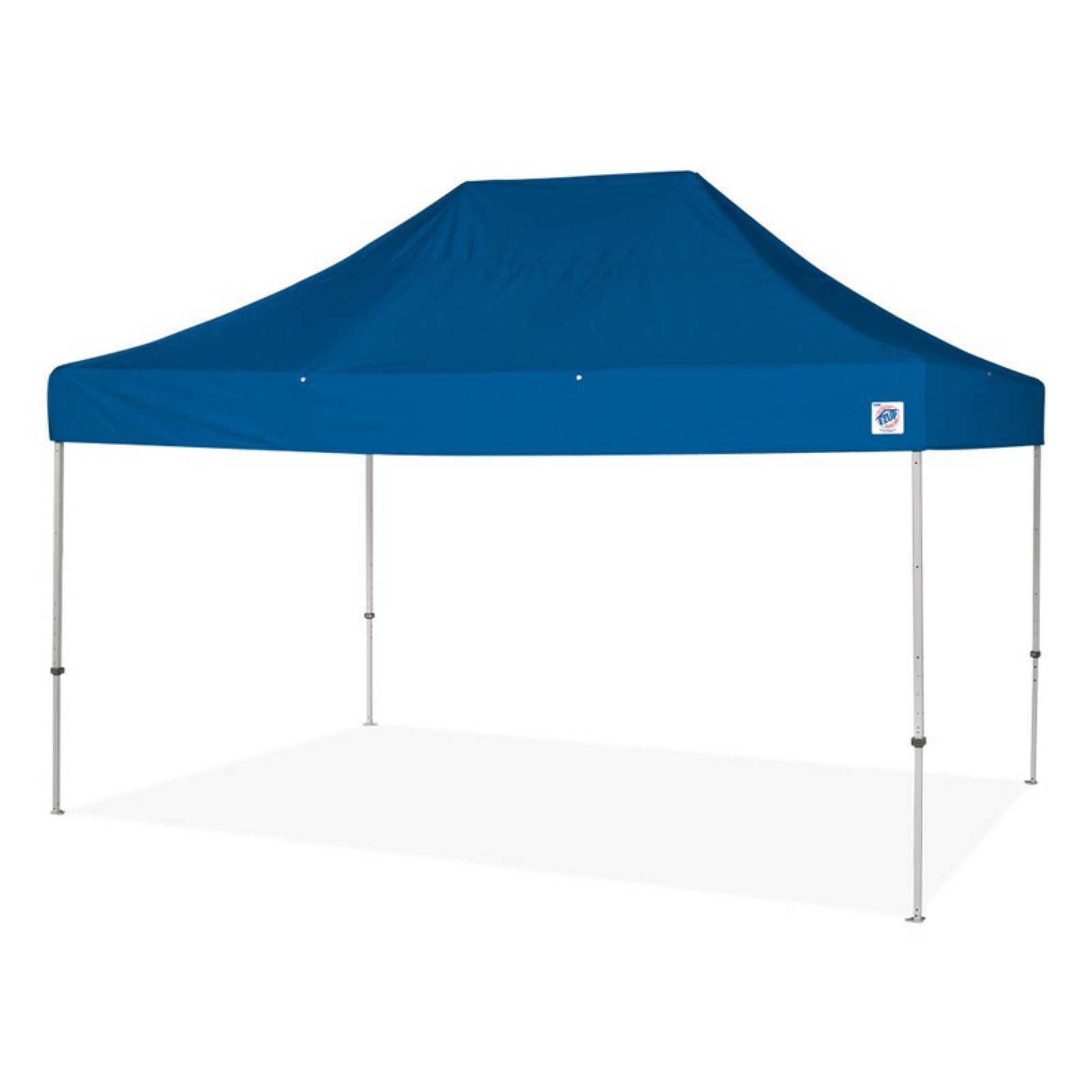 E-Z UP Instant Shelter Eclipse Canopy, 10' x 15', White Steel Frame and Professional Grade Royal Blue Top