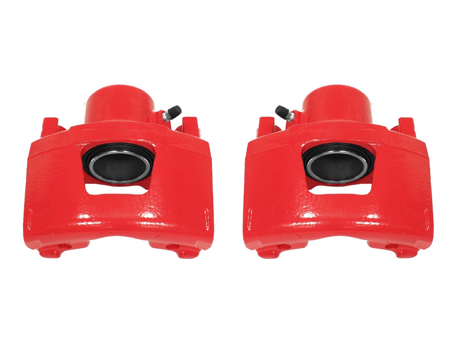 Power Stop S4354 Front Pair of High-Temp Red Powder Coated Calipers