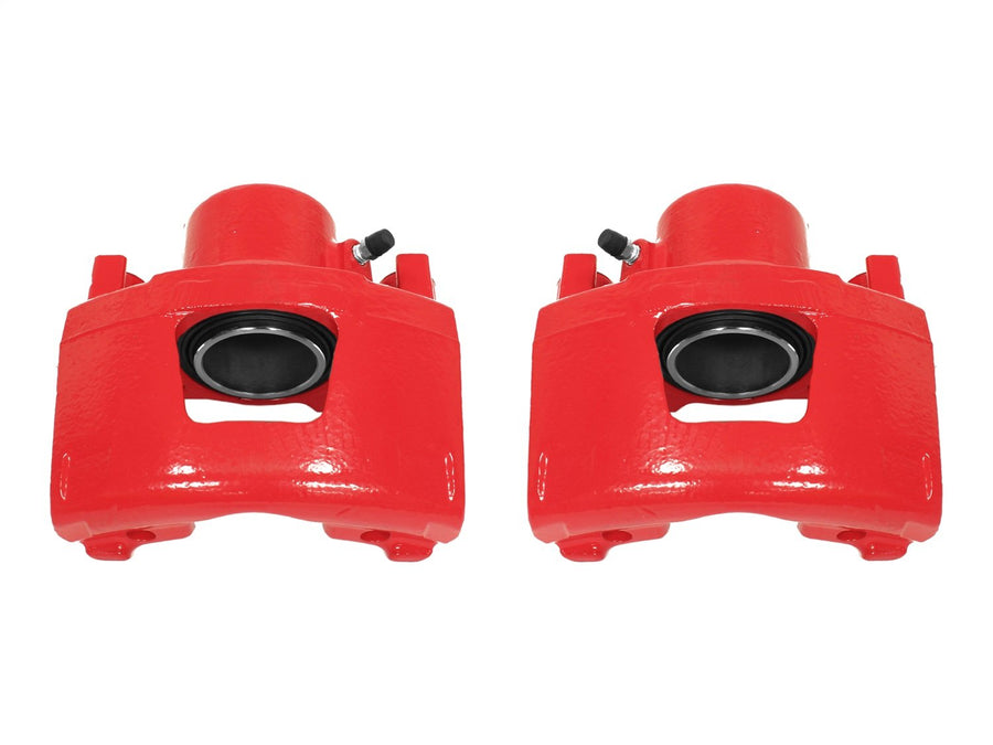 Power Stop S4354 Front Pair of High-Temp Red Powder Coated Calipers