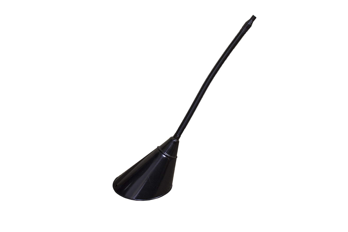 2 Qt Funnel King 94492 Transmission Funnel W/Flex Spout & Screen - Painted Black, Multicolor