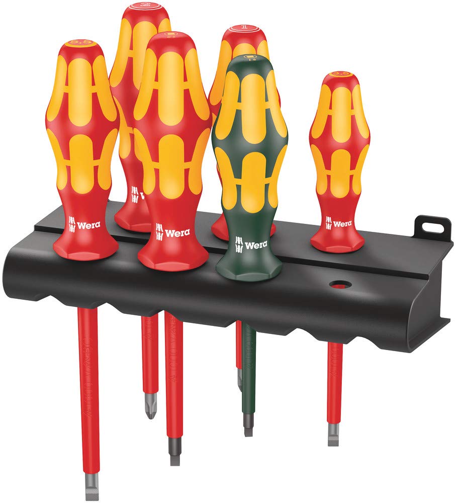 Wera - Kraftform Plus 5347777001 160i/168i/6 Insulated Professional Screwdriver Set, 6-Piece