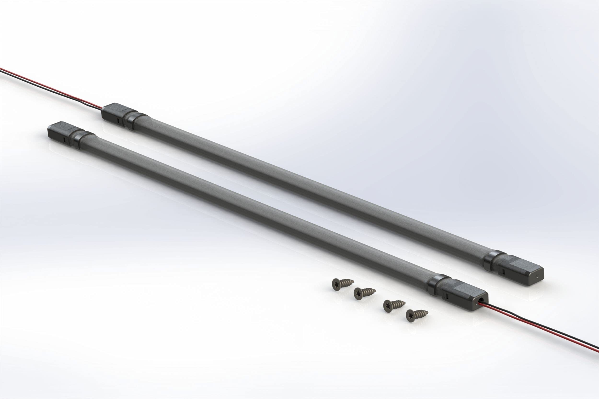 Smoked Silicone Shells for External Mounting Profile Performance Superstrips, Fit on Profile Pivot LED Strips, Waterproof Cover, Includes Mounting Screws, (LED Strips Sold Separately) (1xLED1600)