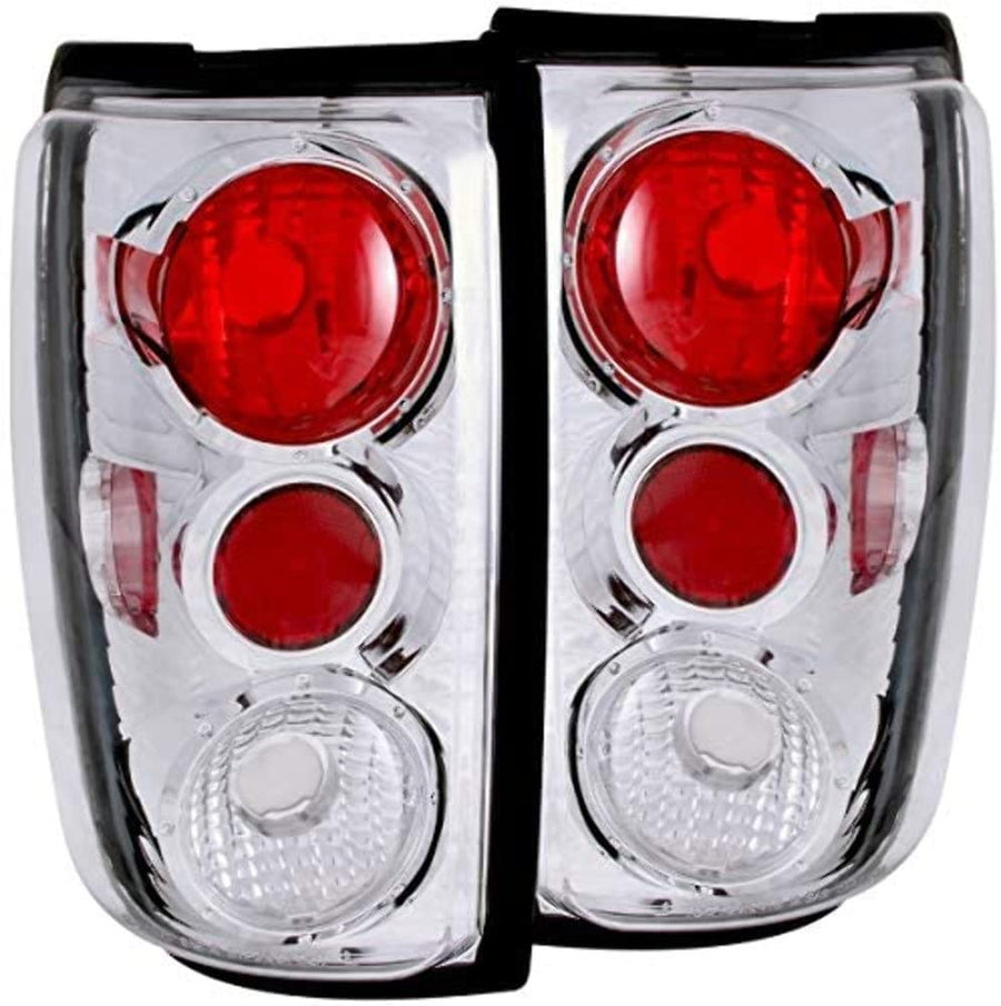 Chrome Euro Tail Light Set-Clear Lens ANZO USA 211055