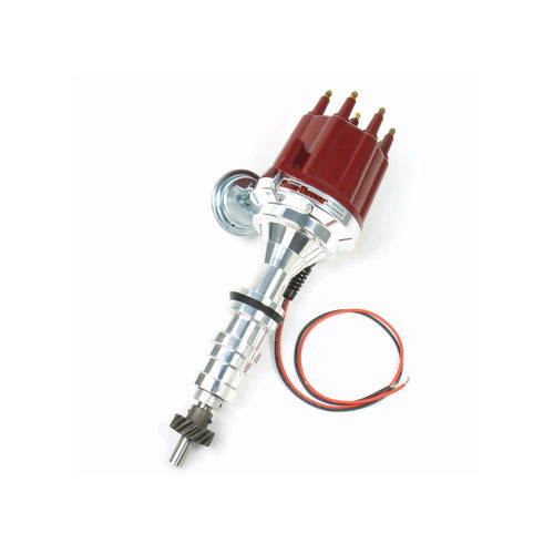 Pertronix D7133711 Flame-Thrower Electronic Distributor with Ignitor III Technology Red Male Cap for Ford FE 352-428