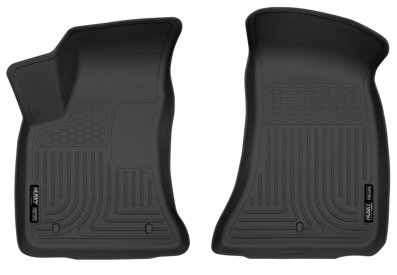 Husky Liners Floor Mats X-act Contour | Fits 2011-2023 Dodge Charger, 2011-2023 Chrysler 300 | Front Row, 2-pc Black - 55371