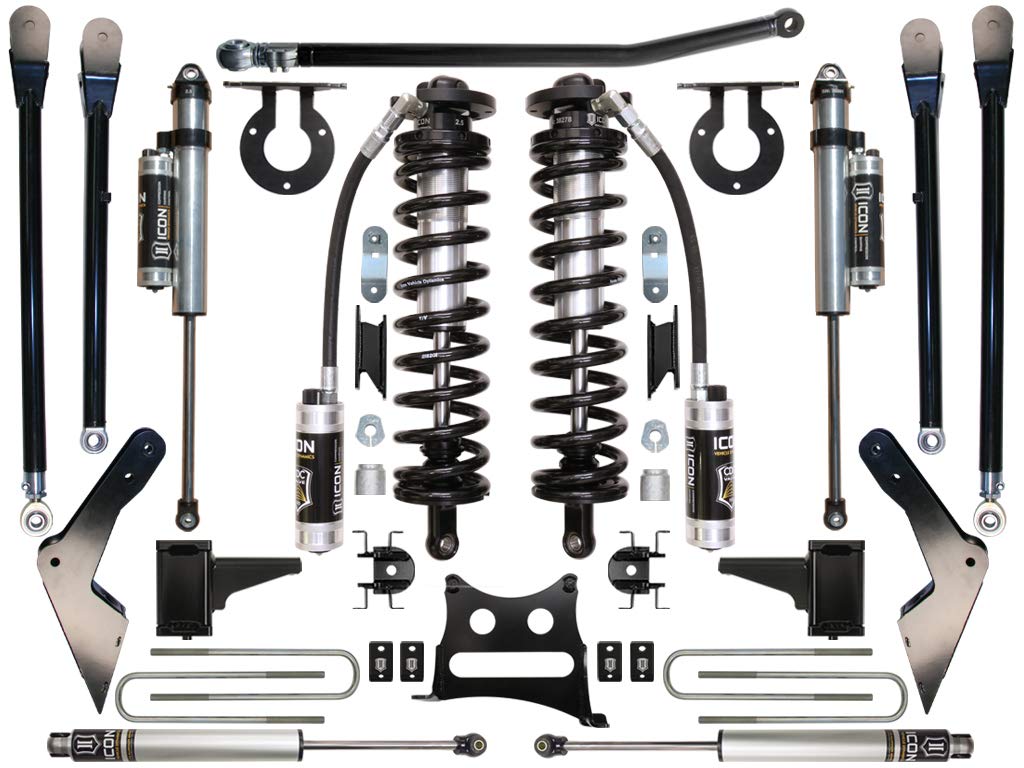 4-5.5" Lift, ICON Stage 5 Coilover Conversion System, Compatible with 2008-2010 Ford F250/F350, K63125
