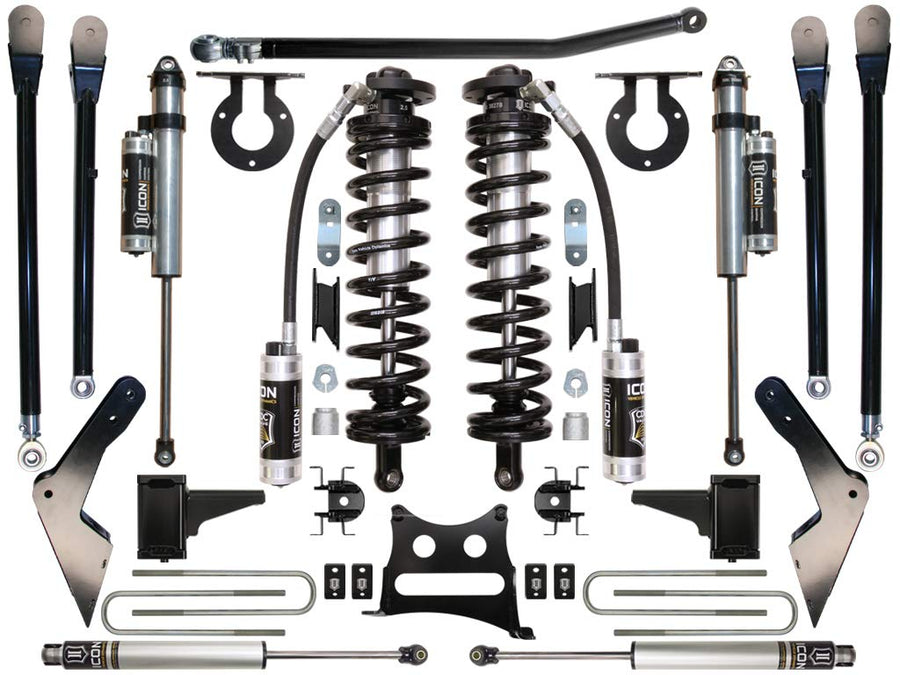 4-5.5" Lift, ICON Stage 5 Coilover Conversion System, Compatible with 2008-2010 Ford F250/F350, K63125
