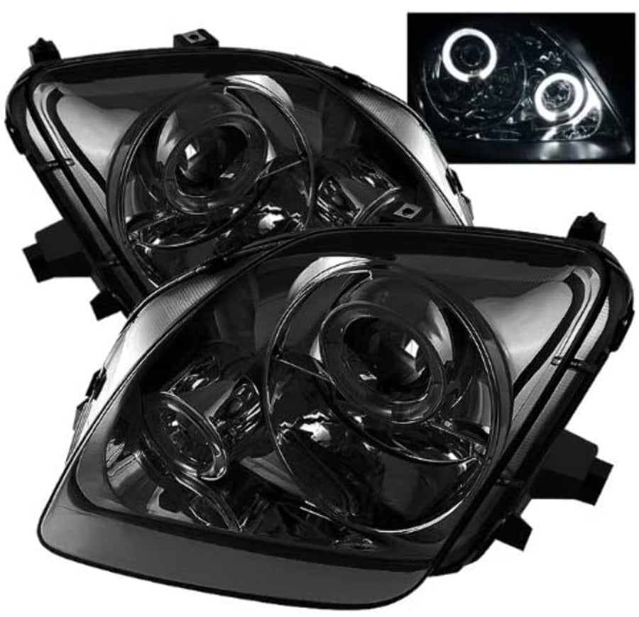 Auto Spyder 5011053 LED Halo Projector Headlights Chrome/Smoked