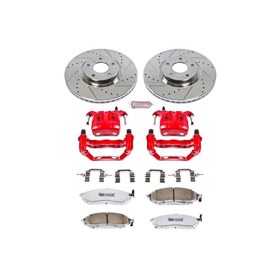 Power Stop Front KC152-26 Z26 Street Warrior Brake Kit Infiniti For INFINITI M45 2003-2004, INFINITI Q45 2002-2006 [Model Specific]