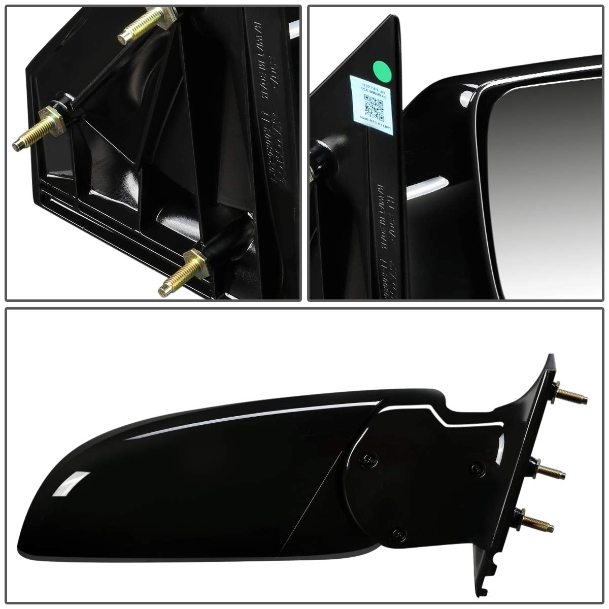 Auto Dynasty GM1321158 Manual OE Style Passenger/Right Side View Door Mirror Compatible with Chevy Astro GMC Safari 88-05