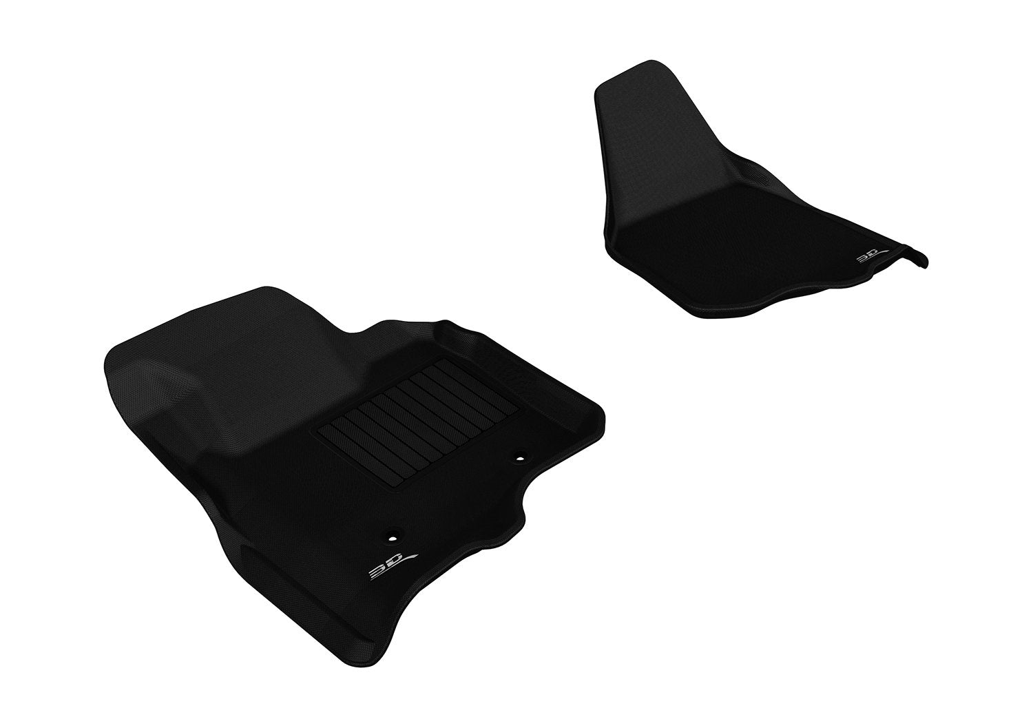 3D MAXpider Kagu 1st Row Floormat - Black 2011-2012 Ford F-250/350/450 Supercab/Supercrew (L1FR07011509)