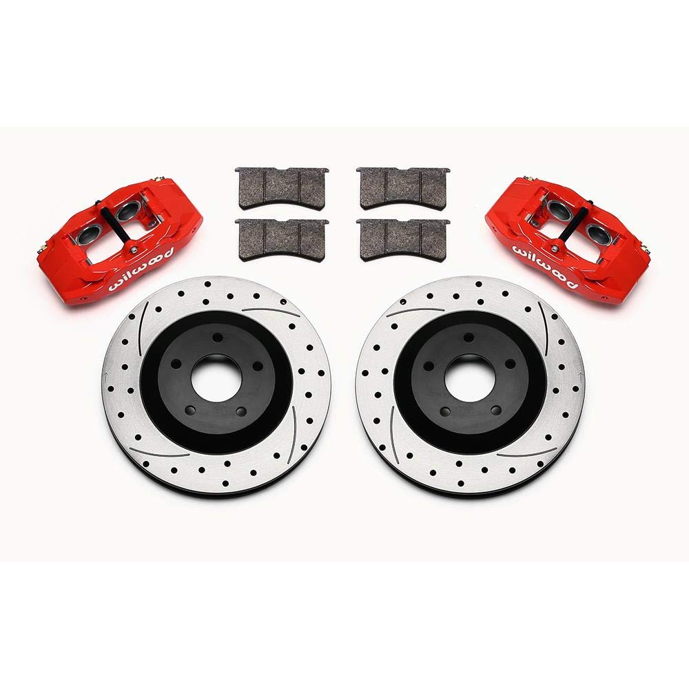 Front Caliper & Rotor Kit, Red SLC56