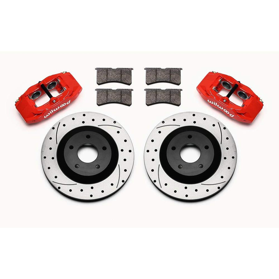 Front Caliper & Rotor Kit, Red SLC56