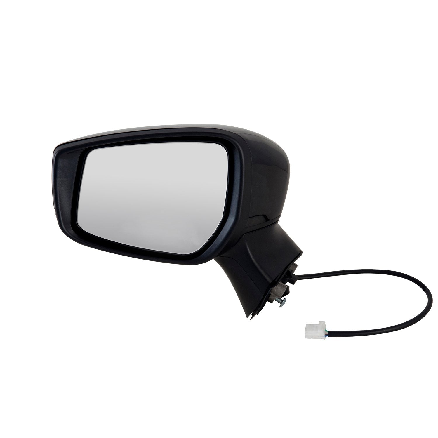 Mirror Driver Side for Nissan Versa Note Hatchback S, S Plus, SL, SV Model, Textured Black w/PTM Cover, Foldaway, w/o CCD Camera, Power
