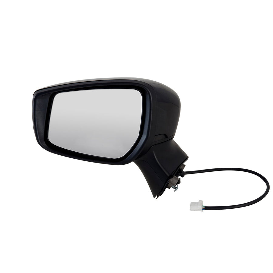 Mirror Driver Side for Nissan Versa Note Hatchback S, S Plus, SL, SV Model, Textured Black w/PTM Cover, Foldaway, w/o CCD Camera, Power