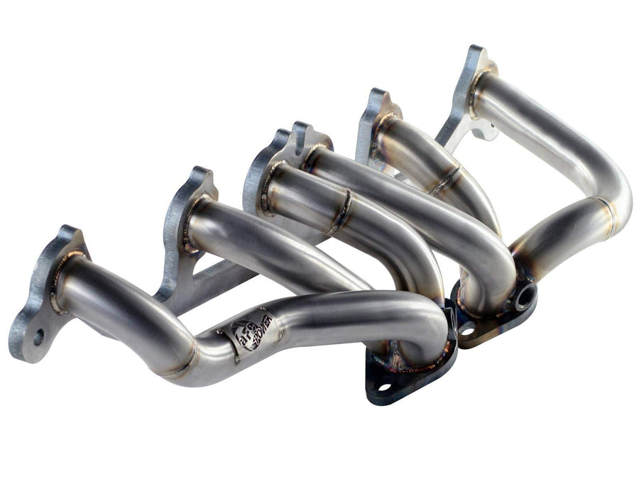 aFe 48-46202 Twisted Steel 1.5" 14 Gauge 409 Stainless Steel Header for Jeep Gas Truck I6-4.0L
