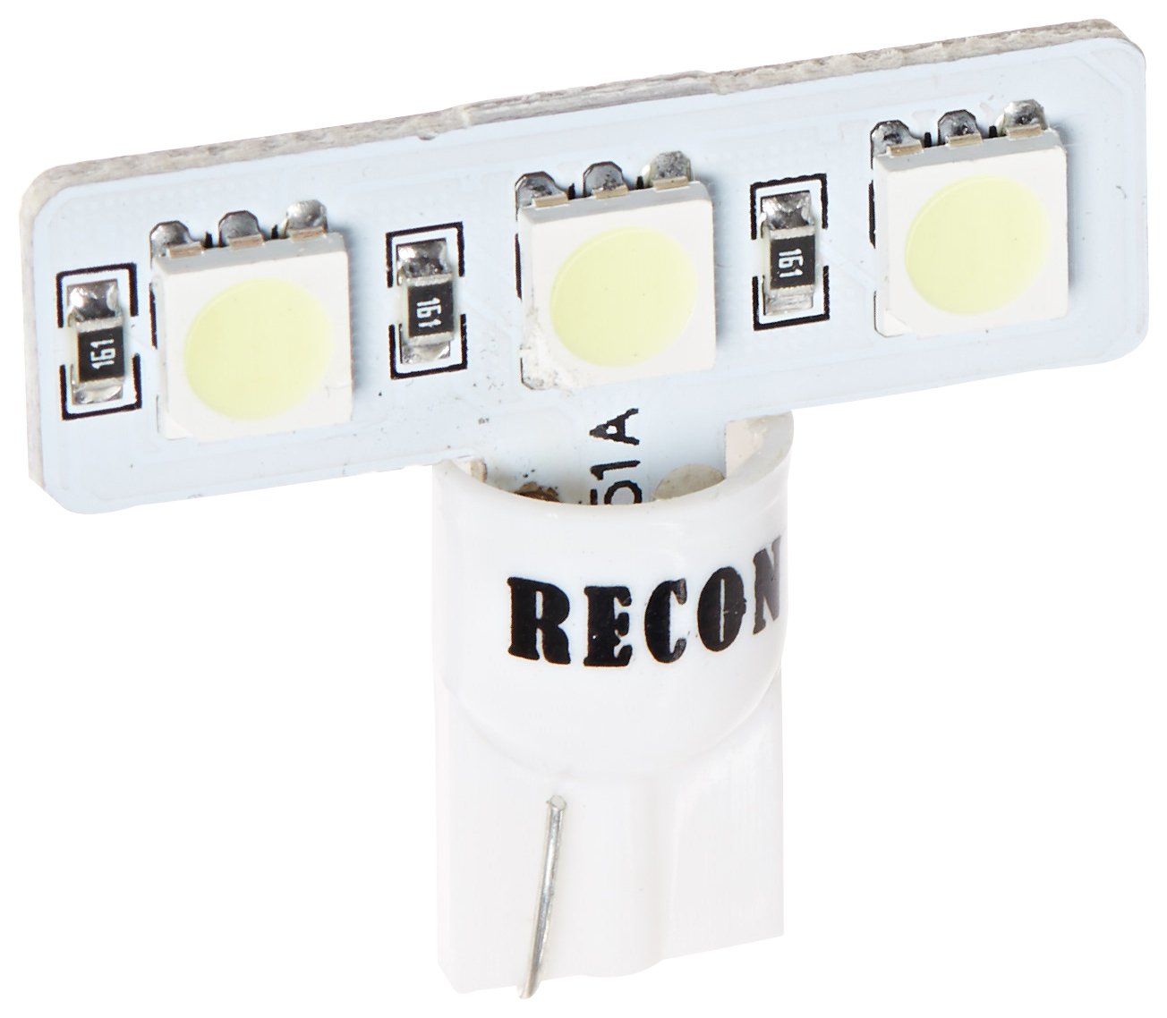 RECON - 1999-2016 Super Duty F250 F350 F450 F550 Fits T10 3-Watt Cab Light White LED Bulbs - (5 Piece Kit)