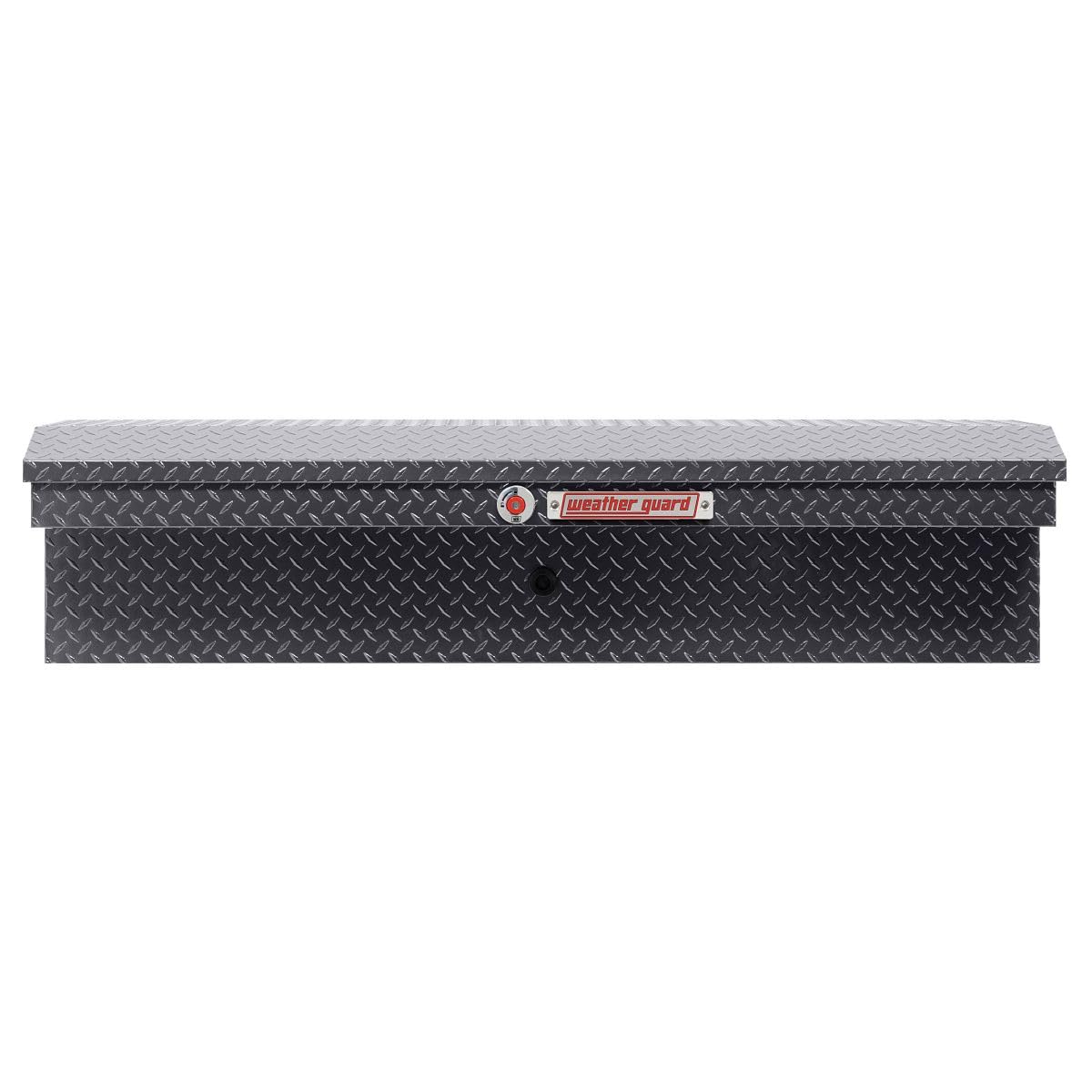 Weather Guard 56in Model 178-6-04 Low Profile Lo-Side Box, Aluminum, Gunmetal Gray, 4.0 cu ft