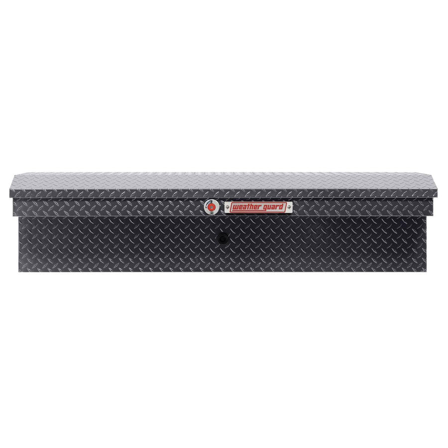 Weather Guard 56in Model 178-6-04 Low Profile Lo-Side Box, Aluminum, Gunmetal Gray, 4.0 cu ft