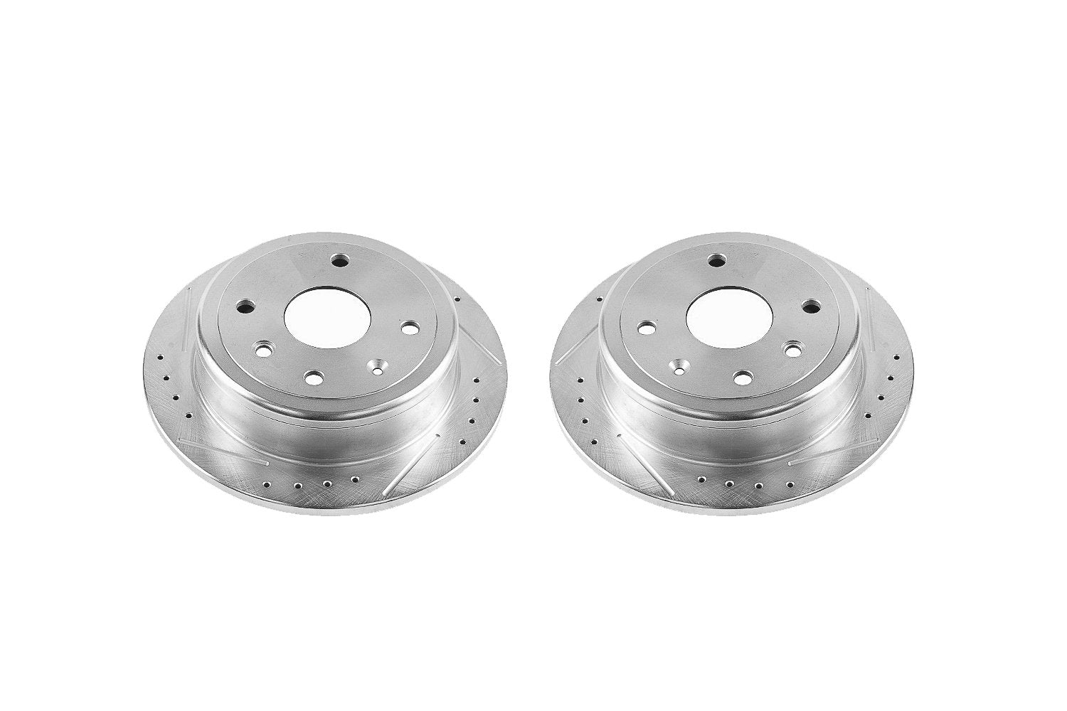 Power Stop Rear JBR1510XPR Drilled and Slotted Rotor Pair For Chevrolet Optra 2005-2007, Suzuki Forenza 2004-2008, Suzuki Reno 2005-2008 [Model Specific]