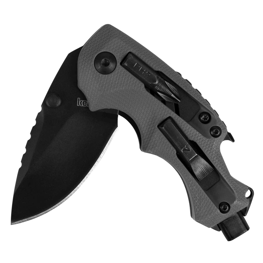 Kershaw DIY Shuffle Compact Multifunction Pocket Knife (8720), 2.4 Inch 8Cr13MoV Steel Blade with Black Oxide Coating, Every Day Utility Knife with Carbon Strength and High Tech Function, 3.5 oz.