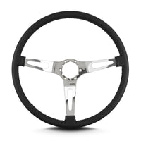 Teardrop Lecarra 66301 15" Polished Thin Grip Black 3 Spoke