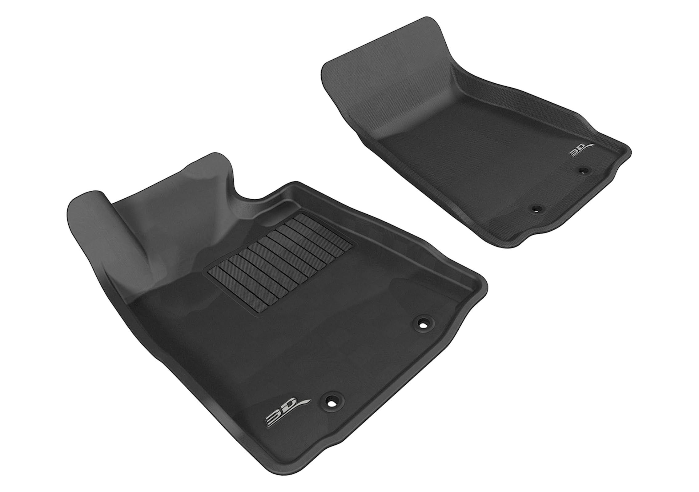 KAGU 3D MAXpider Custom Fit Floor Mat (BLACK) for 2009-2020 NISSAN 370Z - 1ST ROW