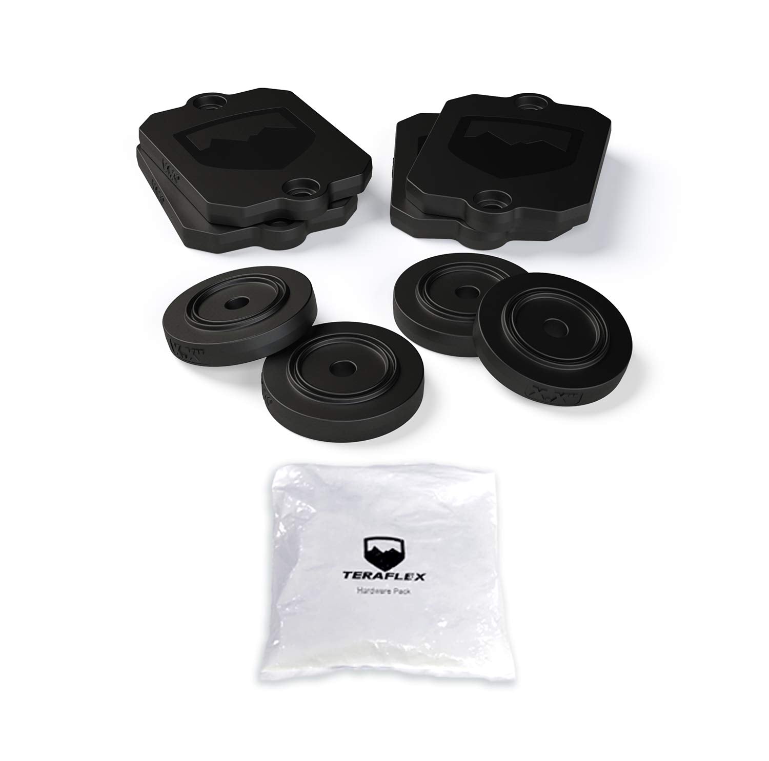 Teraflex 1959300 Suspension JL/JLU Bump Stop Spacer Kit (Front AND Rear)
